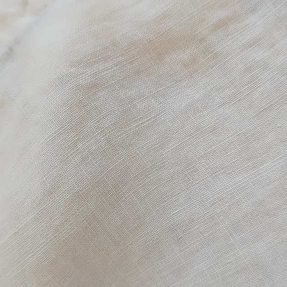 Juicy Couture Lowrise White Drawstring Linen Pants Made In The USA - Picture 5 of 6